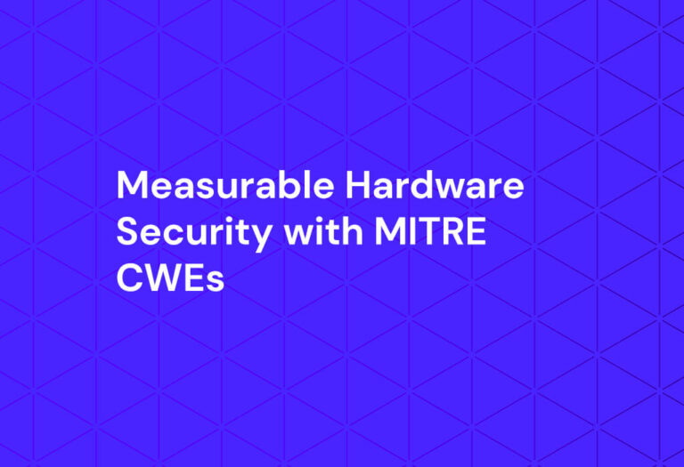 Measurable Hardware Security with MITRE CWEs