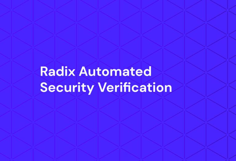 Radix Automated Security Verification