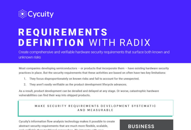 Requirements Definition with Radix